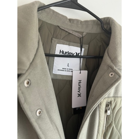 Hurley Tilden Mixed Media Onion Quilt Shacket Size Large - Picture 5 of 8